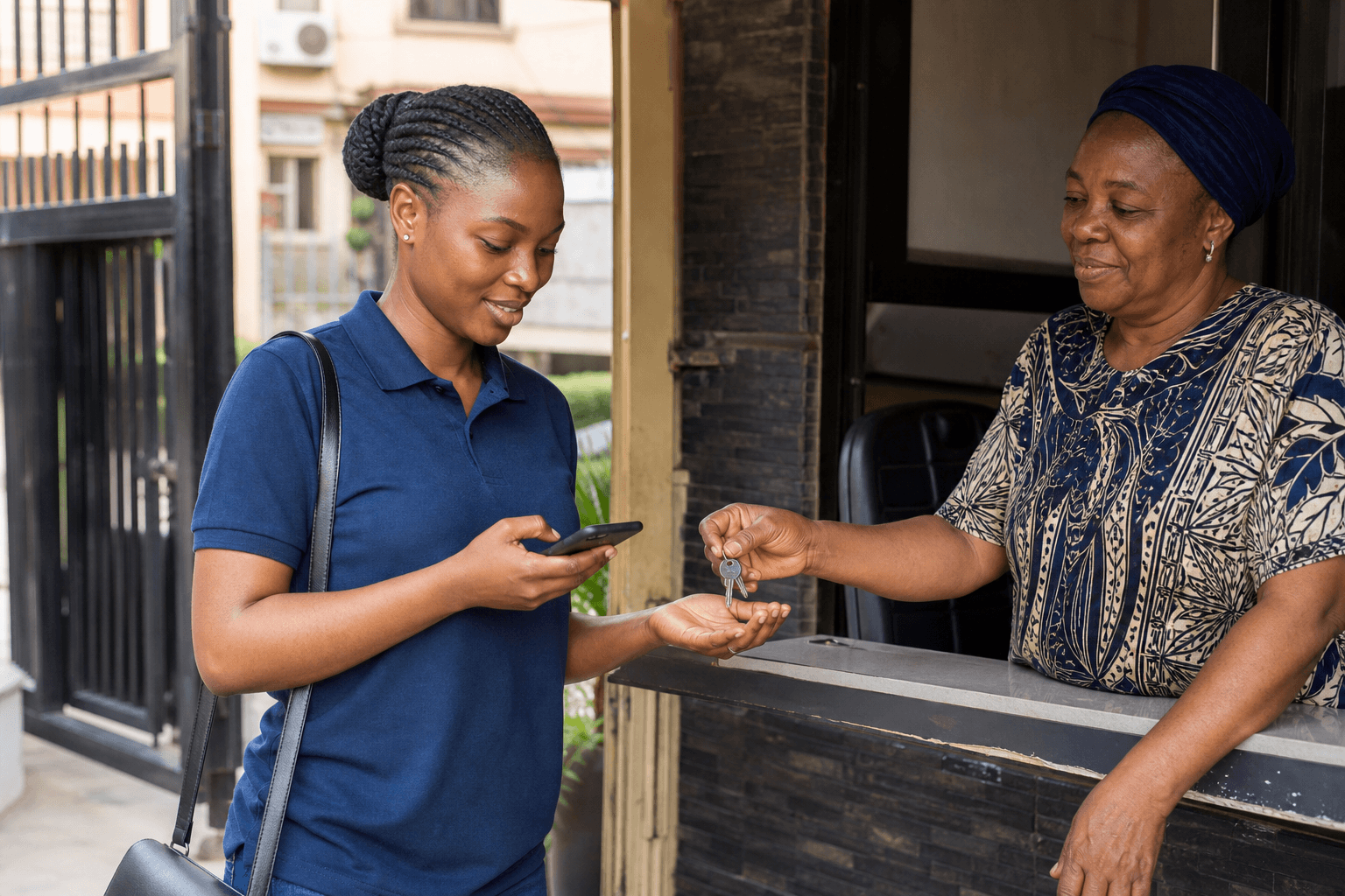 A trusted local agent handling an everyday errand